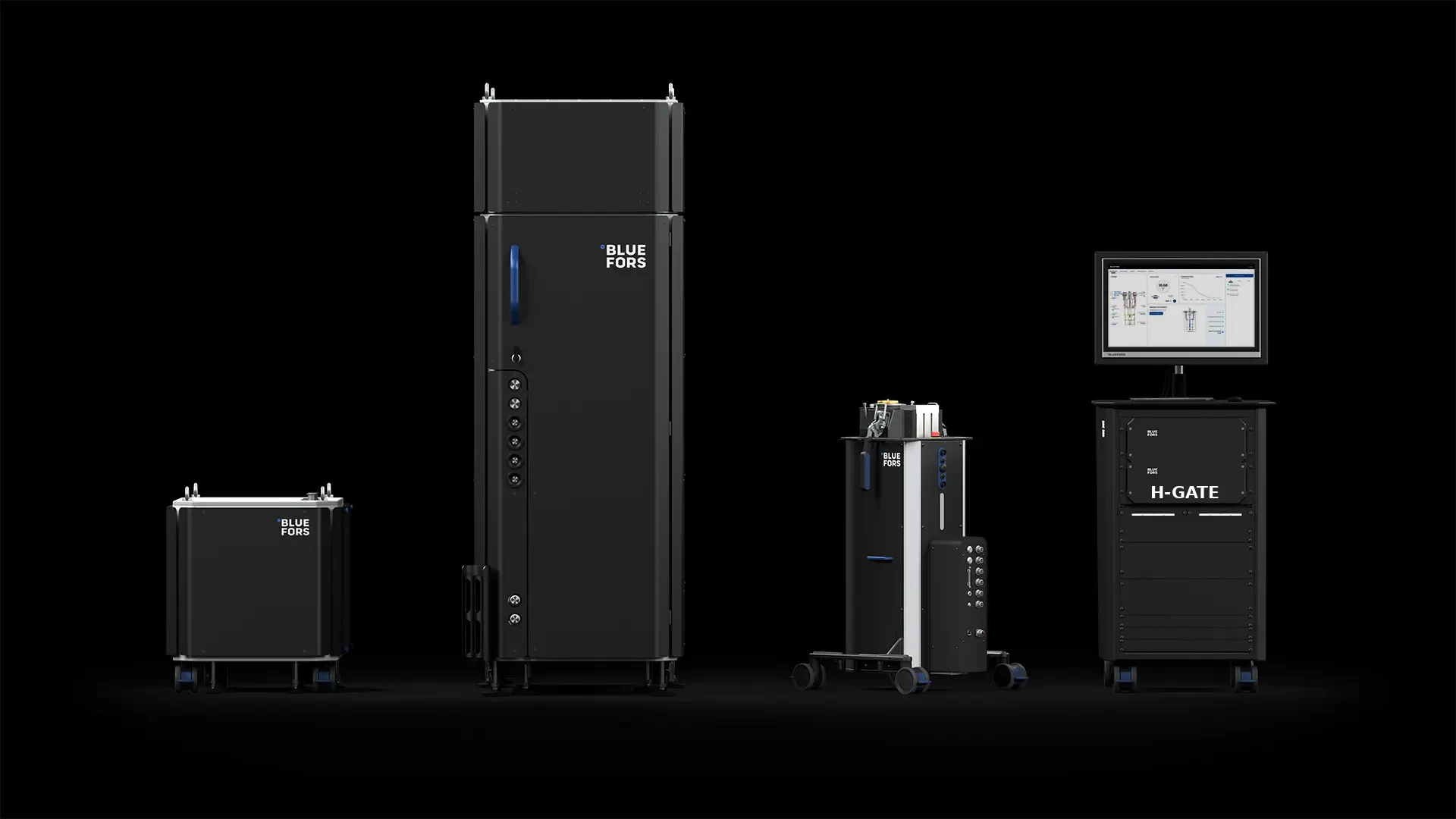 Modular cryogenic cabinets in a computing hall